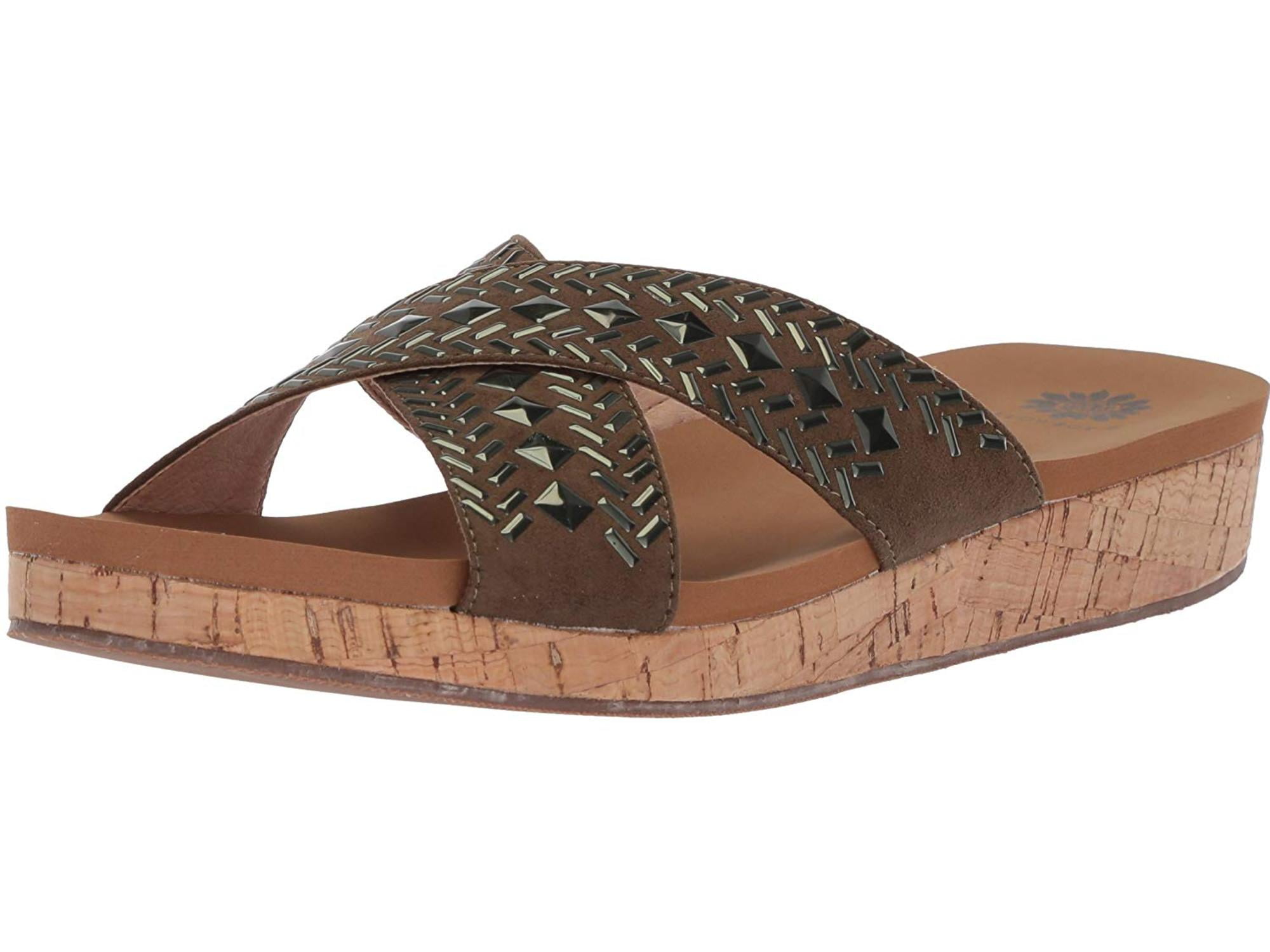 Yellow Box Womens Otto Fabric Open Toe Casual Slide Sandals Walmart