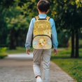 thumbnail image 3 of Pzuqiu Axolotl Sunflower Kids Backpack for Ages 6-18 17 Inch School Bag with Adjustable Straps Large Capacity Back to School Elementary High School Travel Use, 3 of 7