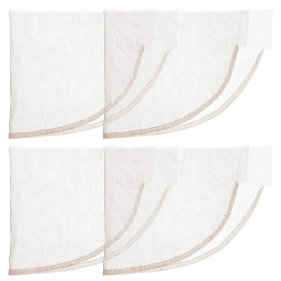 ELAYARD Sturdy Soft Lace Wig Closure Transparent Breathable for DIY Use 4Pcs