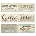 thumbnail image 4 of Coffee Print Wood Sign Shelf Sitter Desk Home Decor Farmhouse Wooden Hanging Plaques Gift, 4 of 6