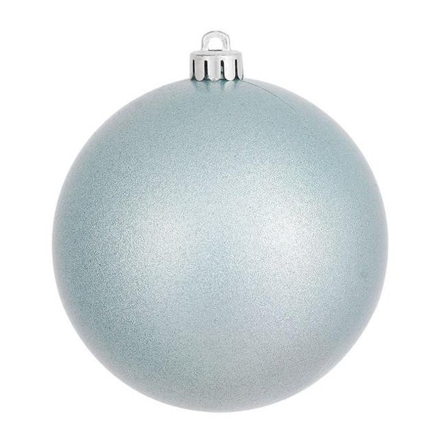 Ornement Boule Percée UV Baby Blue Candy, 4.75 Po - 4 par Sac