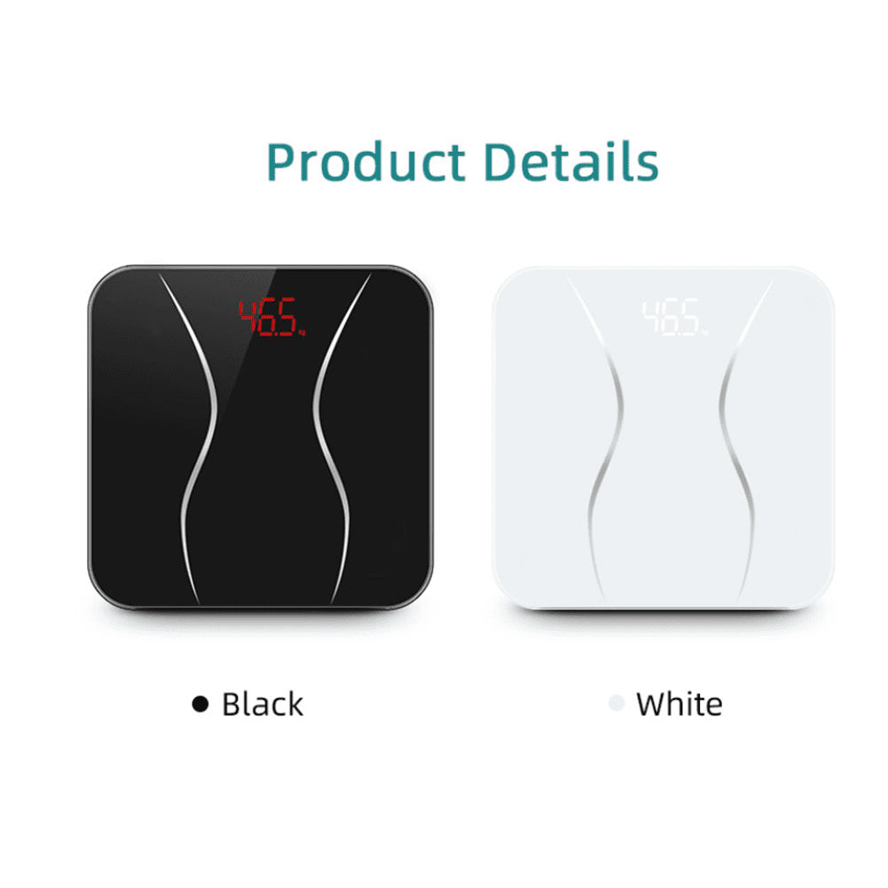 Topcobe Ultra Sleek Digital Body Weight Scale for Bedroom, High