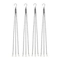 thumbnail image 1 of Miangastore Paniers Suspendus Chaînes Fer Noir 4 Pcs 22X1In, 1 of 9