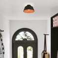 thumbnail image 4 of 51357-04 Livex Lighting Palma - 1 Light Semi-Flush Mount In Transitional Style-7.5 Inches Tall and 13 Inches Wide-Black Finish, 4 of 8