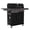 Black, variant on Feasto 5-Burner Propane Gas Grill, Stainless Steel Body, Double Deck Lid, 58000 BTU, 686 Sq.In. Cabinet Storage