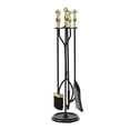 thumbnail image 1 of Minuteman International Ensemble d'Outils de Cheminée Sutton, Laiton Poli & Noir, 1 of 6