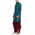 thumbnail image 3 of Men's Silk Blend Bollywood Style Designer Party Wear Indian Ethnic Dhoti Kurta, 3 of 3