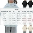 thumbnail image 4 of Vibrex Pure Color Casual Light Down Jacket Mid-Size Children's Thick Zipper Short Cardigan Jacket Long Sleeve Hooded Jacket For Travel, Holidays, Snowman Building_Blue_4-5 Years, 4 of 8