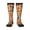 2 Black-1, variant on Autumn Pumpkins Gingham print thigh-high socks, crafted for both men and women with a stretchy, high-opaque design perfect for daily wear