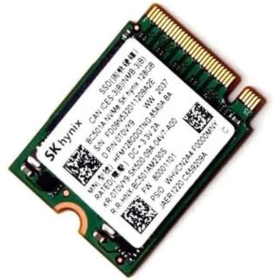 Restored Dell T0VY9 128GB Solid State Drive - M.2 2230 - Triple Level Cell (TLC) - PCI Express 3.0 x4 NVMe (Refurbished)