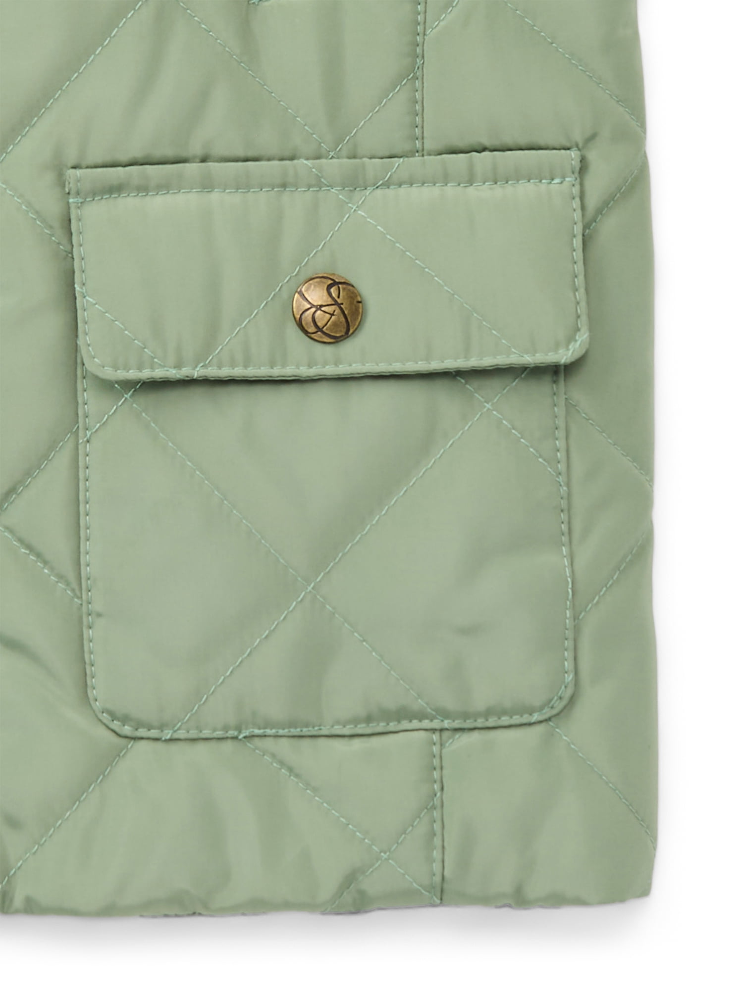 Jessica Simpson Toddler Girls Quilted Barn Vest, Lightweight, Sizes 2T-5T