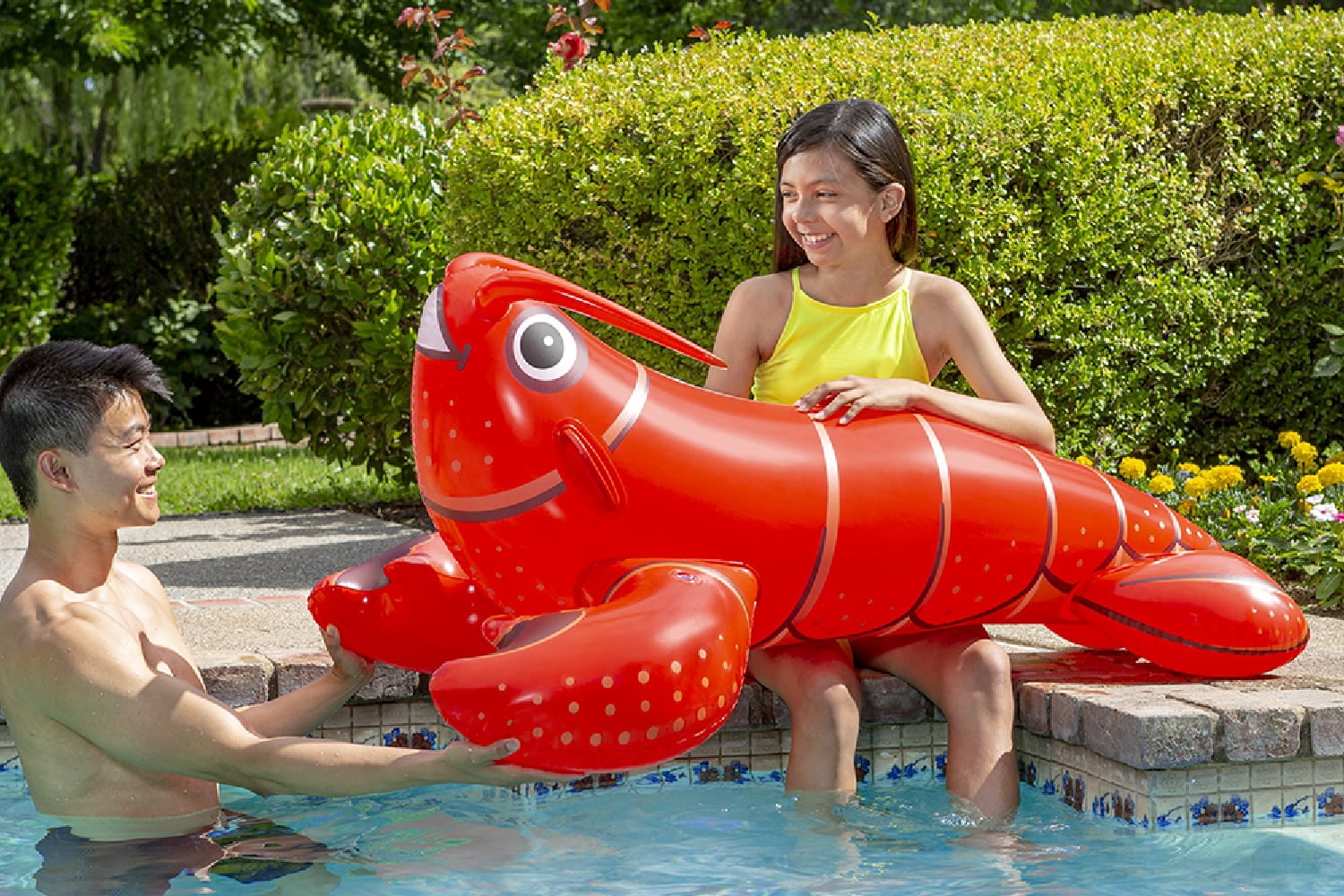 Poolmaster Lobster Rider - Inflatable Swimming Pool Float