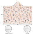 thumbnail image 3 of Wearable Blanket,Rainbow Princess Castle Pattern Hooded Wearable Flannel Blanket for Adults & Teens,Winter Poncho Shawl Wrap Cape Cozy Anti-Pill,60"x80", 3 of 5