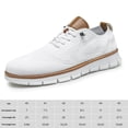 thumbnail image 2 of Zapatos para caminar de malla para hombre Zapatillas de deporte de malla plana Soporte para arco Sólido para viajes al aire libre, 2 of 8