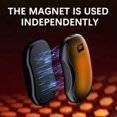 thumbnail image 2 of 2 Pack Magnetic Hand Warmers - 2000mah Rechargeable Pocket Warmer, Best Warm Winter Gift Women Men, 2 of 5