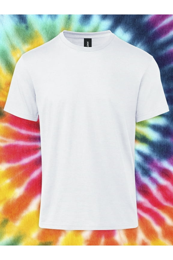 Adult Short Sleeve Crew T-Shirt White Size Small Soft Cotton Classic Fit Blank Tee for Tie Dye & DIY Crafts