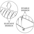 thumbnail image 5 of KAKOWELY Metal Handle Toast Holder Desktop Toast Rack Daily Use Toast Bread Rack,5.51"X4.72"X2.6", 5 of 5