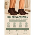 thumbnail image 5 of Comfello Circulatory Diabetic Ankle Socks for Men & Women – 6-Pack – Non-Binding, Extra Wide Moisture Wicking Cotton Socks, 5 of 7