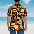 thumbnail image 6 of Bixox Men's Hawaiian Shirts Men's Cars Print Short-Sleeve Shirt-X-Large, 6 of 8
