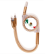 thumbnail image 1 of Rojo Verde Mexico mapa emblema águila come serpiente Cable de carga telescópico múltiples USB tres en uno, 1 of 3