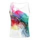 thumbnail image 4 of ICHUANYI Clearance Womens Tank Summer Printed Buttons Sleeveless V-Neck Casual Blouse Button Tunic Tops(White, L) ICHUANYI WER2023080815388, 4 of 5