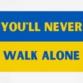 thumbnail image 3 of CafePress - You'Ll Never Walk Alone Pro Ukraine T Shirt - 100% Cotton Ringed T-Shirt, 3 of 4