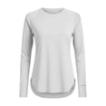 thumbnail image 4 of DAFEI Haut de Sport pour Femmes à Manches Longues, Col Rond, Séchage Rapide, Vêtement de Protection contre le Soleil, Randonnée et Course, 4 of 7