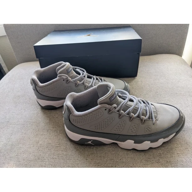 Ni - ke Men's Air Jordan 9 G Shoe Medium Grey/White-Grey Size 9.5