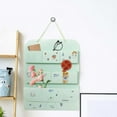 thumbnail image 5 of NICEME Wall Hanging Storage Organizer Bag Folder Hanging Storage Wall Mounted Storage Bag Large Capacity Multi Layer Organ Bag Document Bag Classified Bill Storage Bag, 5 of 9