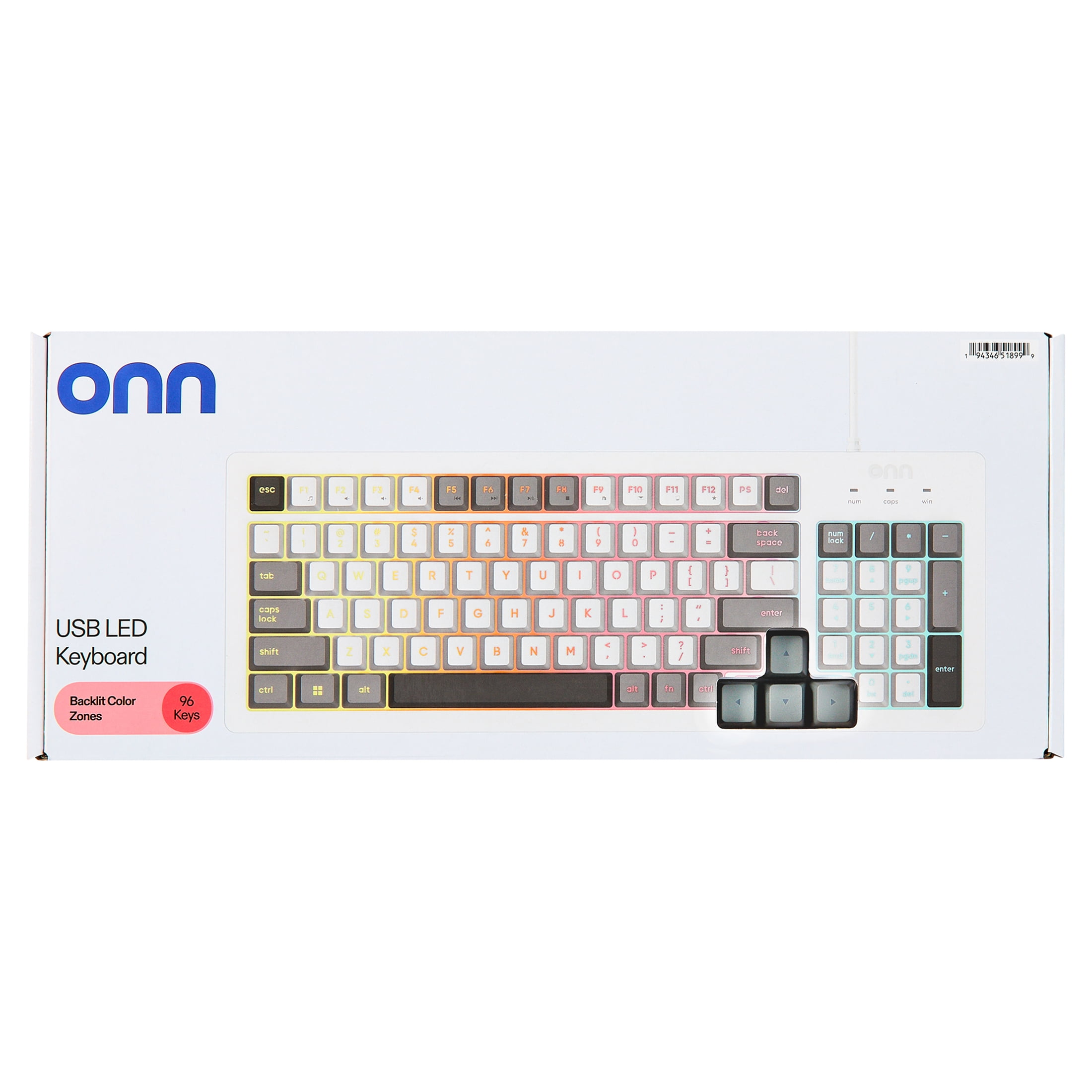 Onn Wireless Keyboard And Mouse Combo With 104 Keys Vanilla Dream