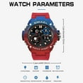thumbnail image 4 of Findtime Man Watch for Men Sports Quartz Wristwatch Outdoor Waterproof Military Digital Watches Dual Time and Stopwatch Alarm Clock, 4 of 7