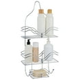thumbnail image 5 of Bath Bliss 2 Shelf Ocean Design Metal Shower Caddy, Chrome, 5 of 8