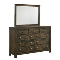 New Classic Furniture Blue Ridge Solid Wood 9-Drawer Dresser in Rustic Gray