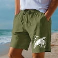 thumbnail image 2 of XINPING Men's Shorts Casual Tropical Print Quick-Dry Pool Swimming Trunks with Pockets Stretch Fabric Mens Summer Clothes, 2 of 5