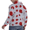 thumbnail image 6 of Fotbe Men's Hoodie with Ladybug Pattern - Kangaroo Pocket Pullover Hooded Sweatshirt, Perfect for Daily Wear, Travel, and Home-3X-Large, 6 of 7