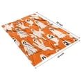 thumbnail image 4 of Orange Halloween Ghosts Blanket,Comfortable Soft Flannel Throw Blanket,All Season,Warm Lightweight Blankets for Sofa Bed Couch Living Room Chair,40"x50", 4 of 4