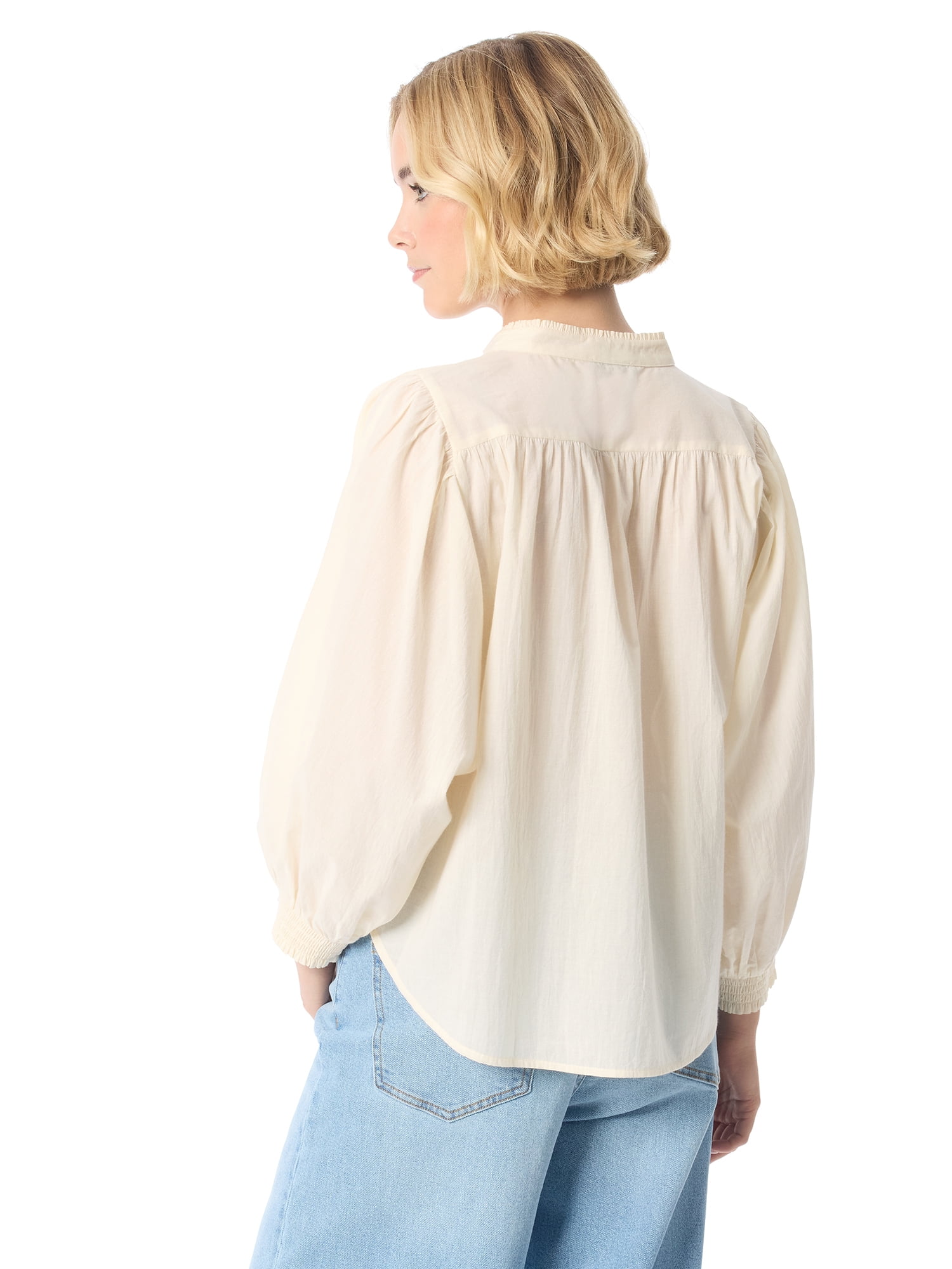 Jessica Simpson Women's and Women's Plus Rowen Button Front Shirt, Sizes XS-5X