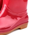 thumbnail image 4 of Womens Rain Boots with PVC Plastic Short Rain Boot, Round Toe Radian, Anti Skid Sole for Gardening, DIY, Work, 4 of 5
