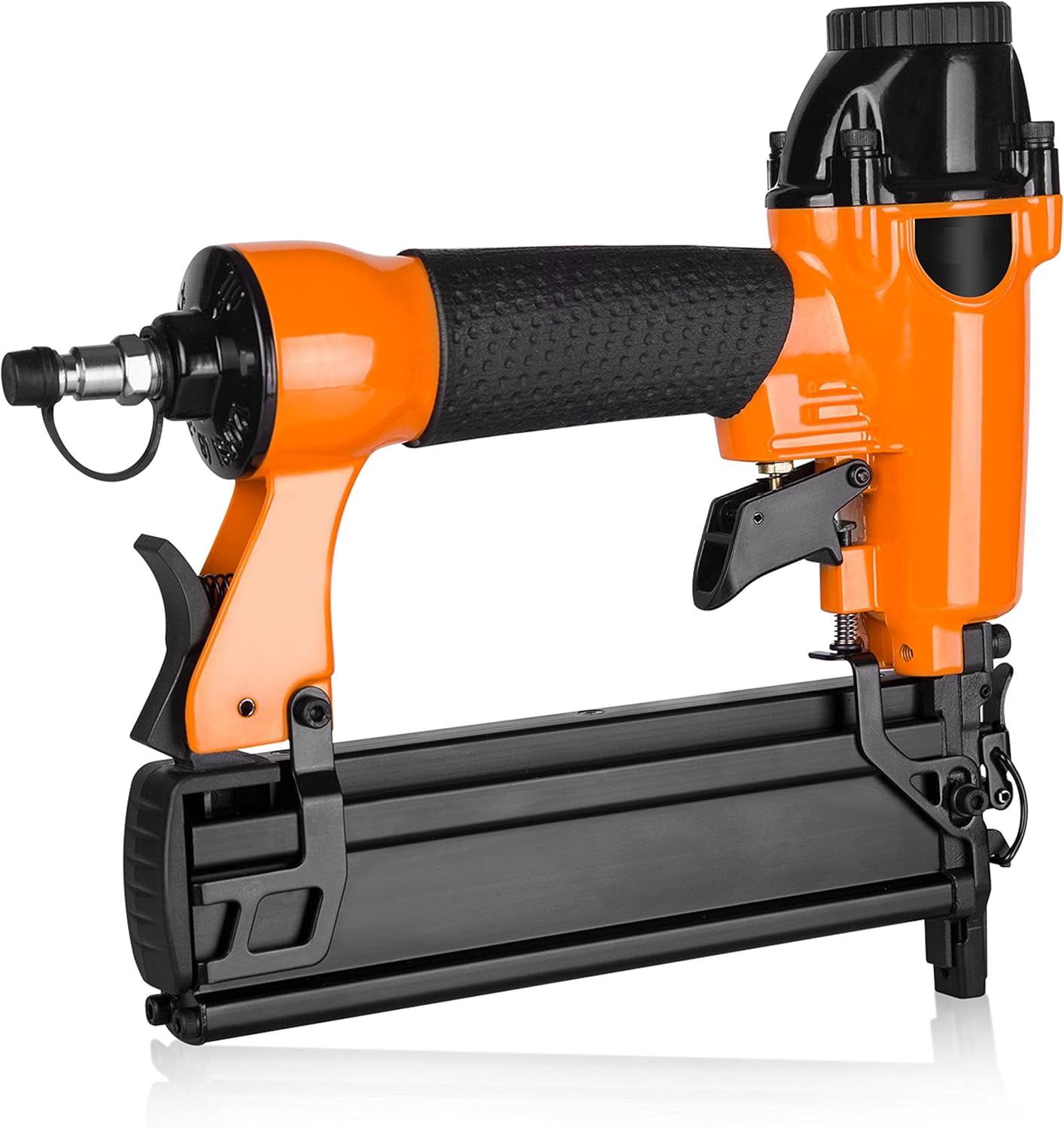 Pneumatic Brad Nailer, 2 in 1 Nail Gun Staple Gun Fires 18 Gauge 2 Inch Brad Nails and Crown 1-5/8 inch Staples with Carrying Case and Safety Glasses