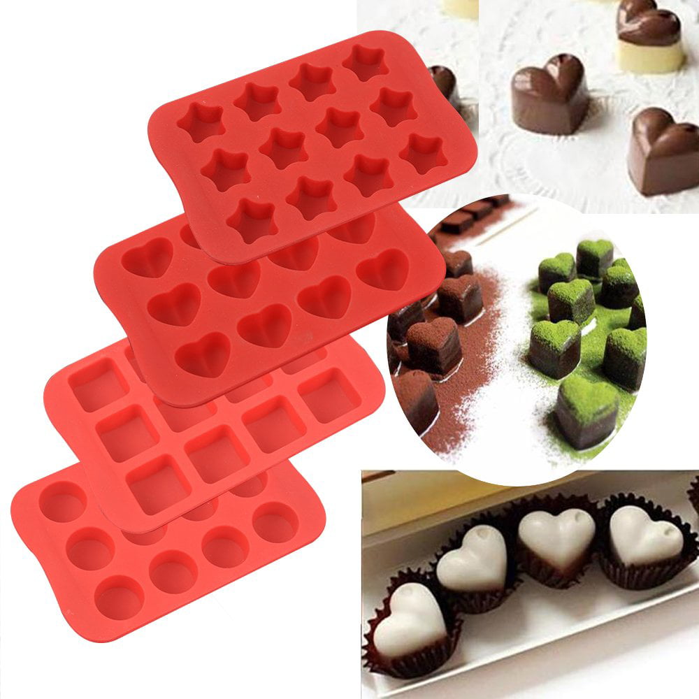 DODXIAOBEUL dodxiaobeul 7 inch silicone baking molds,fluted tube cake pans,round  shape non stick molds,silicone oven safe chocolate mouss