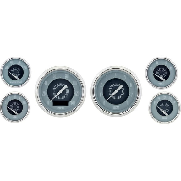 Omega Kustom Avant 6-Gauge Set, Electric Speedometer, 3-3/8 Inch