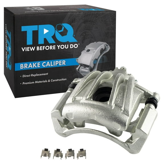 TRQ Front Left Brake Caliper w/Bracket Drivers Side Compatible with 2002-2007 Jeep Liberty
