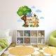 thumbnail image 3 of Pegatinas de pared de bosque, animales de cartón, calcomanías de pared, citas de Hola amigo, calcomanías de vinilo para pared, decoración de pared de TV para bebé, guardería, sala de juegos para, 3 of 6