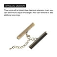 thumbnail image 4 of Unique Bargains 10Set Ribbon Crimp Clamp Ends Lobster Claw Clasps & Chain 40mm Bronze Tone for DIY, 4 of 7