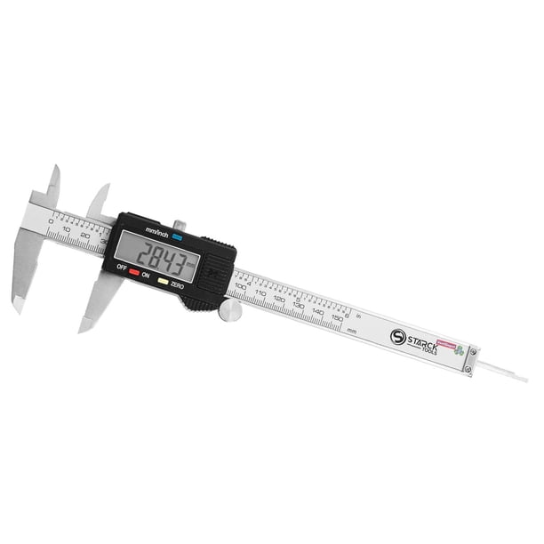 Calibrador Digital PlasticScreen 0 - 6" Capacidad ±03mm Tolerancia 0005" Capacidad Mínima 6" Capacidad Máxima Métricas y