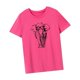 thumbnail image 2 of Camiseta de manga corta para mujer, camisetas básicas de verano a la moda, camisetas con cuello redondo para ir de compras, uso diario en la calle, viajes Rosa Rosa, 2 of 8