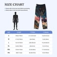 thumbnail image 4 of Fotbe Abstract Peacock Painting Pantalones de Pijama para Hombre, Pantalones de Dormir, Pantalones de Casa con Cintura Ajustable y Bolsillos-XX-Large, 4 of 6