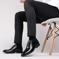 thumbnail image 7 of kkdom Men Dress Shoes Leather Formal Slip On Oxford Shoes Wedding Business Black Size 8, 7 of 7