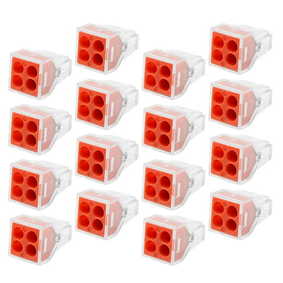 30pcs Hard Wire Terminals 4 Holes Wire Connectors Hard Cable Terminals