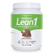 Lean1 Fat Burning Meal Replacement Protein Shake, Chocolate flavor, 15 Serving tub